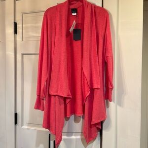 Wallpapher pink cardigan size 1X.
